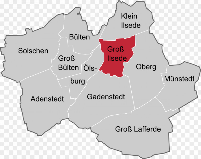 Map Oberg Klein Ilsede Adenstedt Solschen PNG