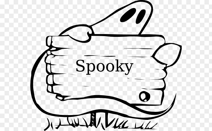 Spooky Halloween Ghost Clip Art PNG