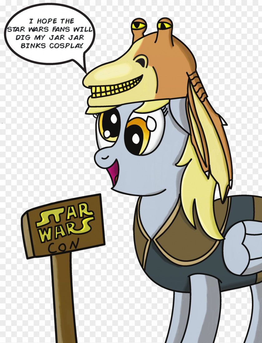 Star Wars Derpy Hooves Jar Binks Pony Clip Art PNG