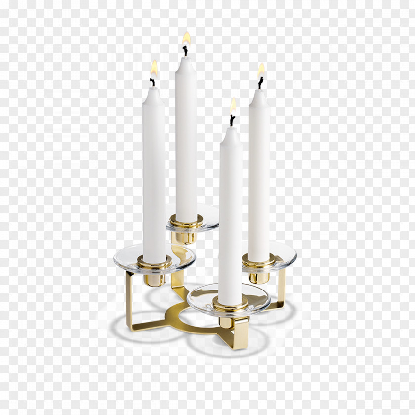 Candle Candlestick Brass Advent Lighting PNG