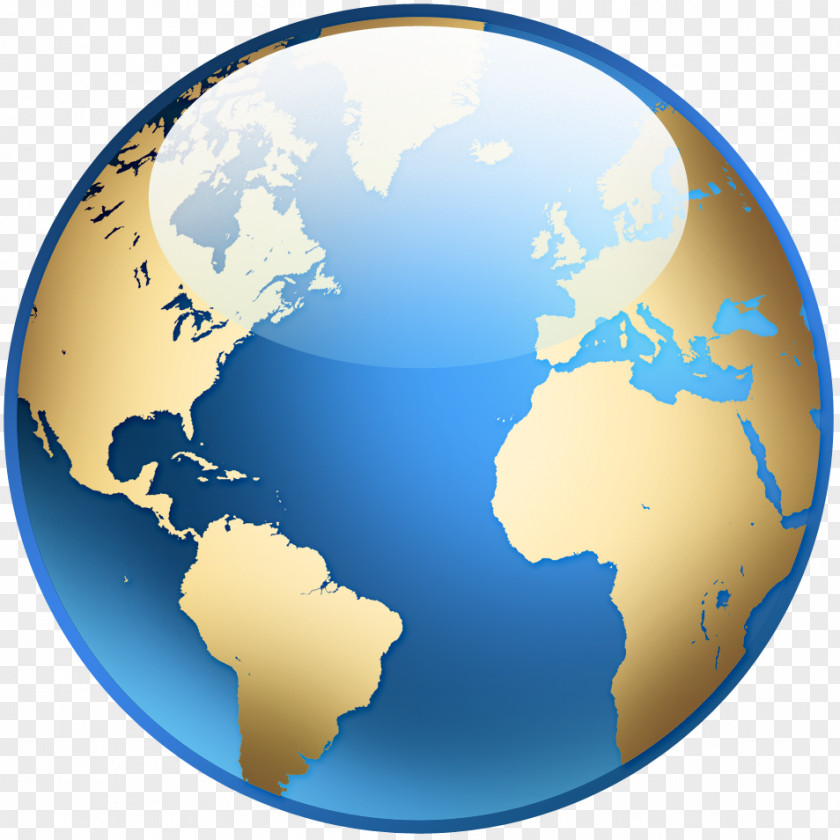 Globe World Map PNG