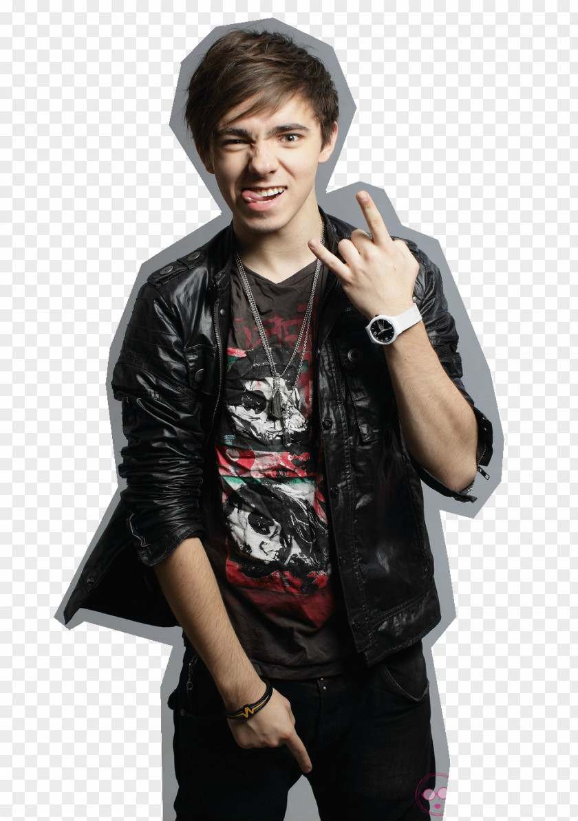 Nathan Sykes The Wanted Boy Band Leather Jacket Vamps PNG
