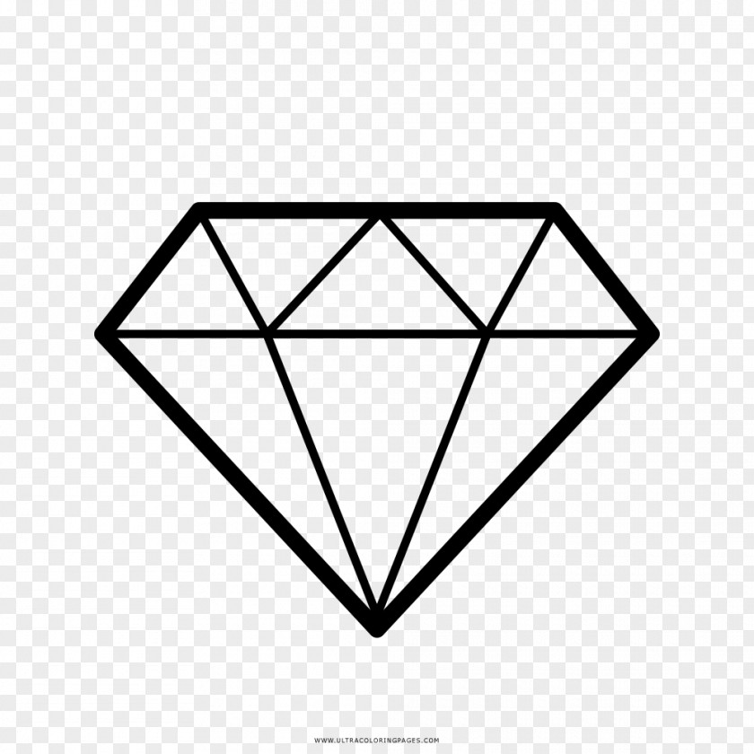 Diamond Gemstone Drawing PNG