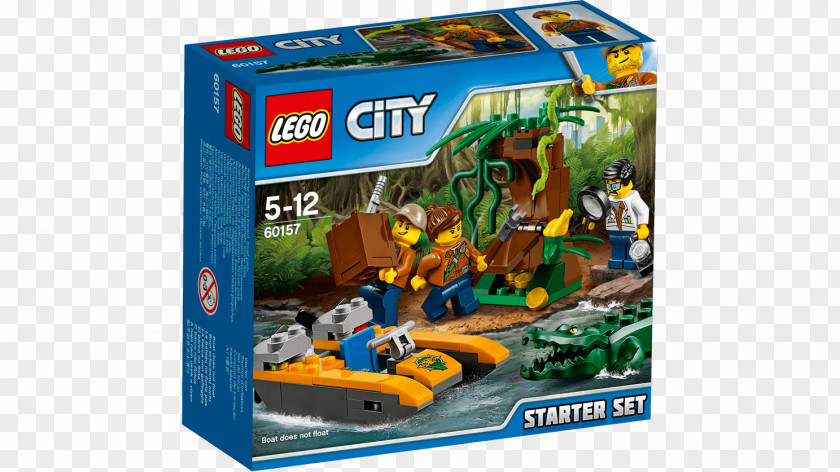 Toy LEGO City 60157 Jungle Starter Set 60161 Exploration Site PNG