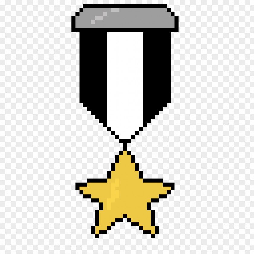 Medal Of Refinement Falling Pixel Star Art Pixelation PNG