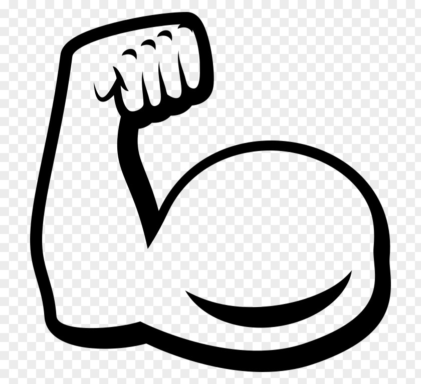 Arm Muscle Emoji Smile Clip Art PNG