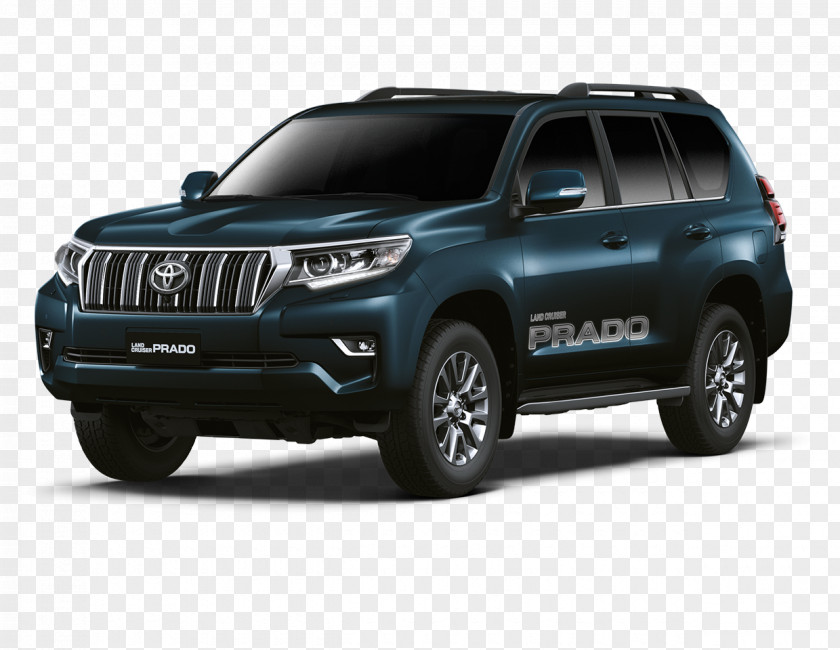 Blackish Toyota Land Cruiser Prado Car 2018 Sport Utility Vehicle PNG