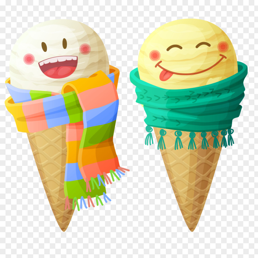 Creative Ice Cream Cone Waffle PNG