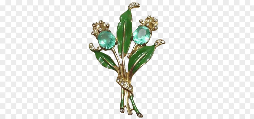 Emerald Flowers Pull Material Free Jewellery Brooch Gemstone Flower PNG