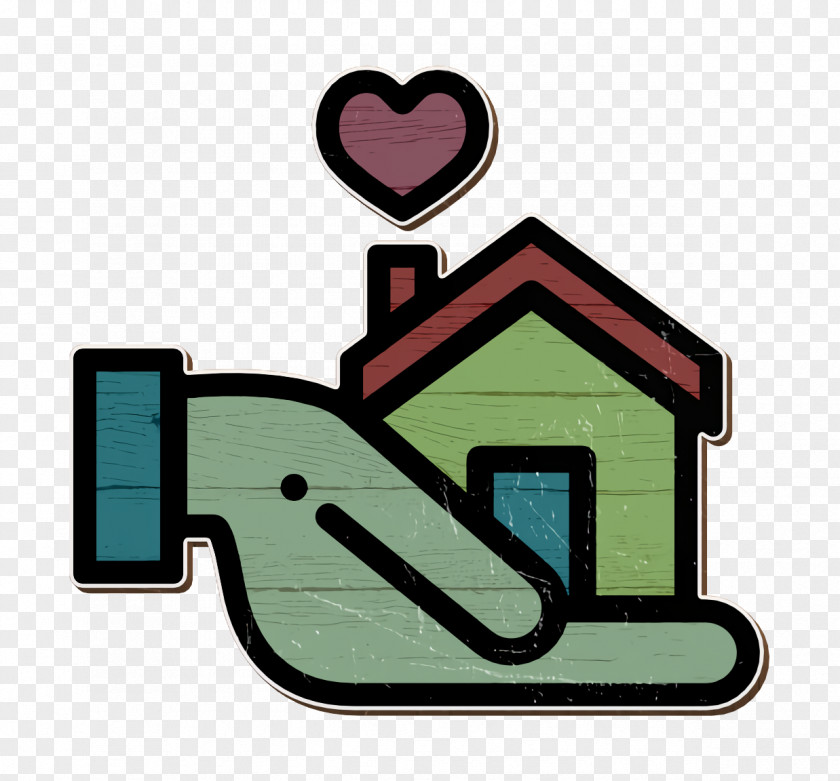 Jersey House Hand Icon Family Life Heart PNG