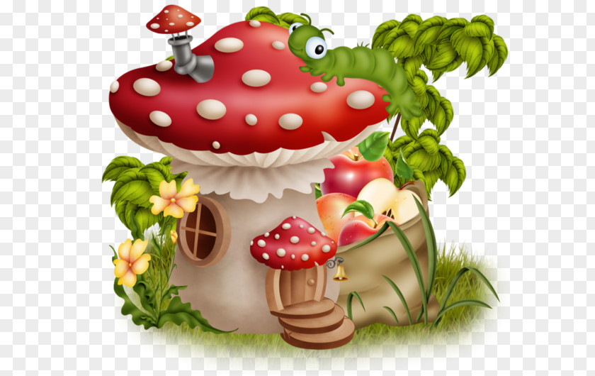 Mushroom Common Fungus Strawberry PNG