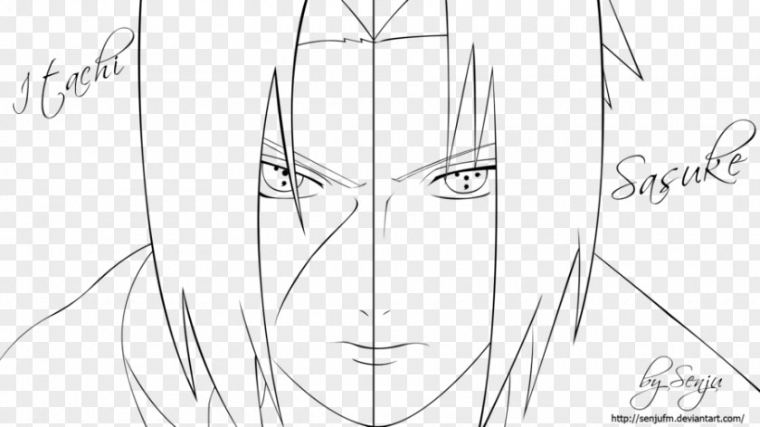 Nose Line Art White Sketch PNG