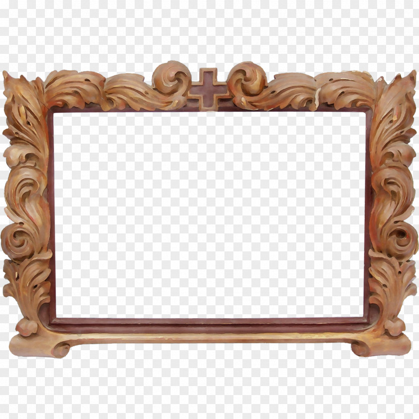 Antique Table Wood Frame PNG