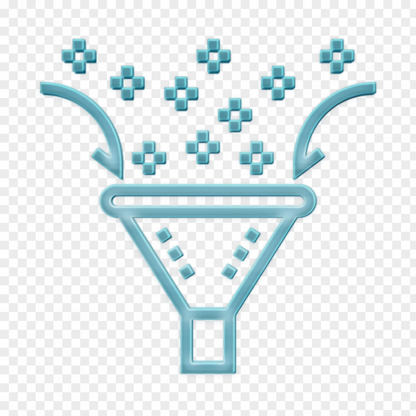 Funnel Icon Filtering Data Management PNG