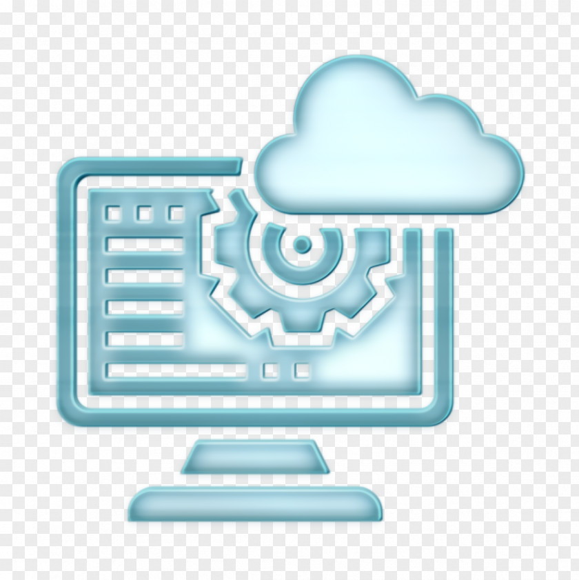 Processing System Icon Big Data Cloud PNG