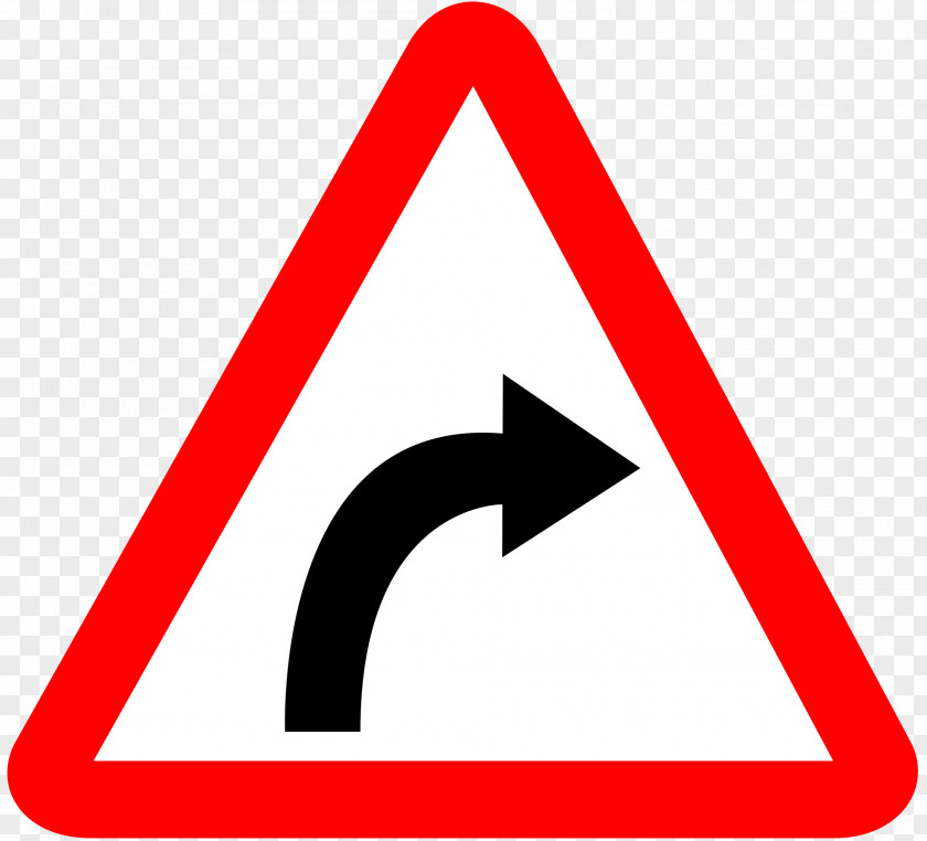 Signboard Traffic Sign Warning Curve Road PNG