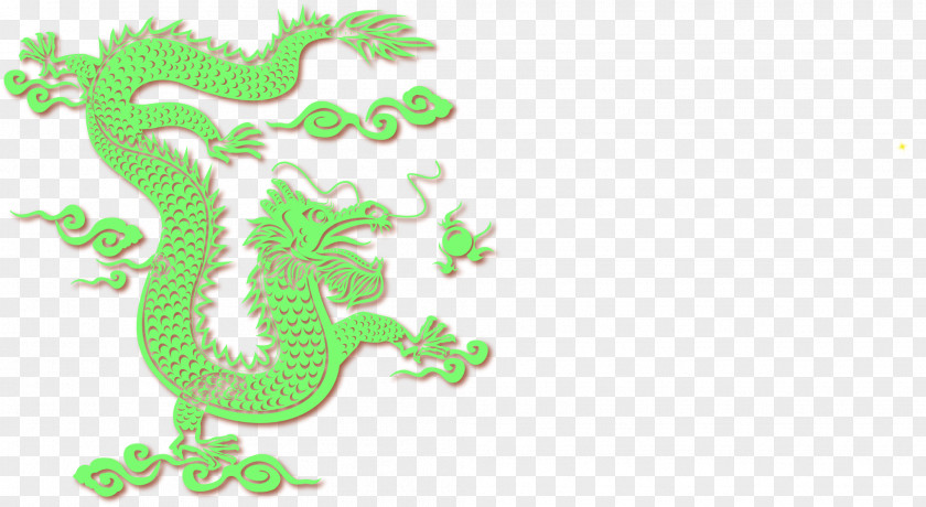Vector Painted Dragon Chinese PNG