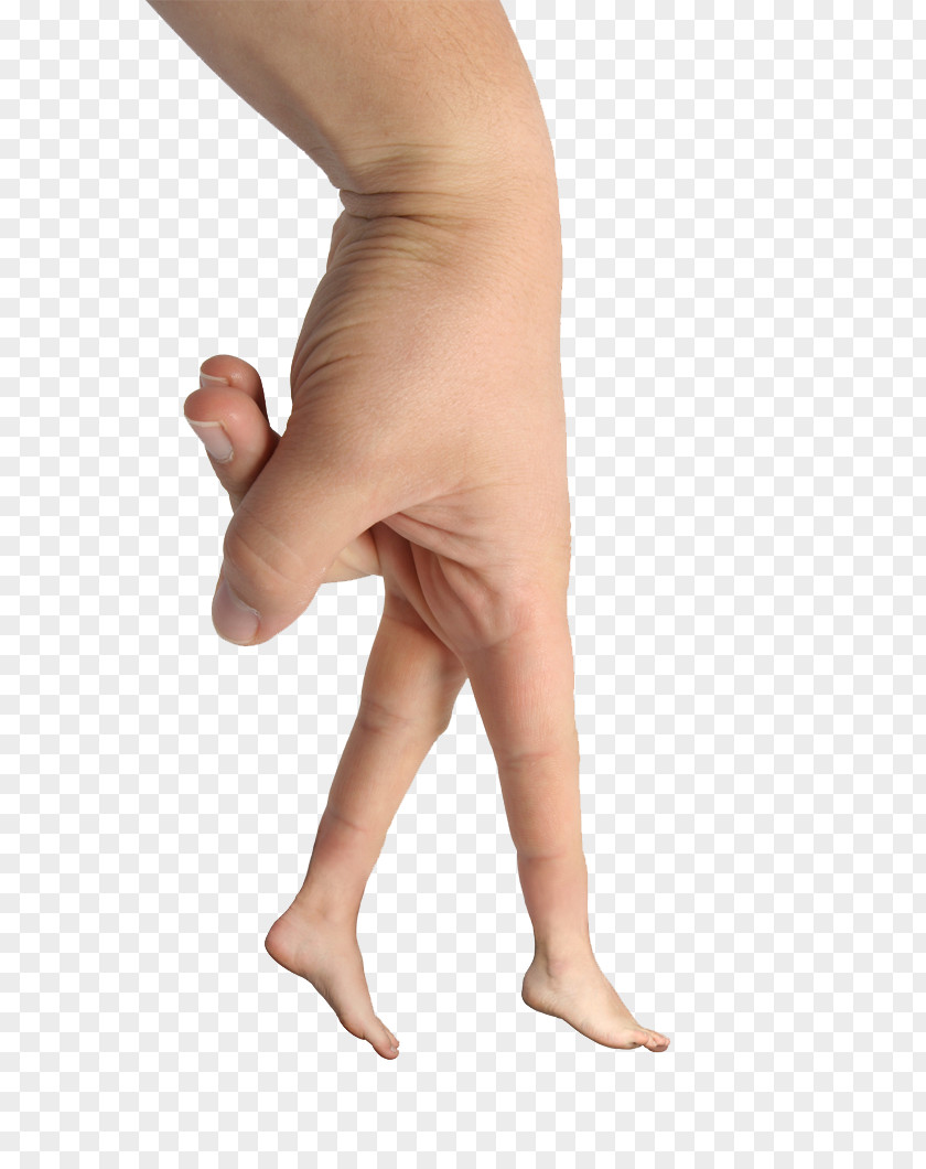 Walking Fingers Middle Finger Hand Stock Photography PNG