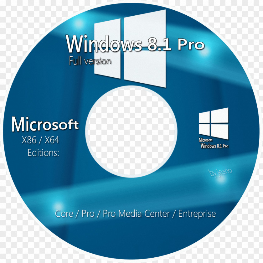 Windows CD Cover Image 8.1 DVD 7 Microsoft PNG