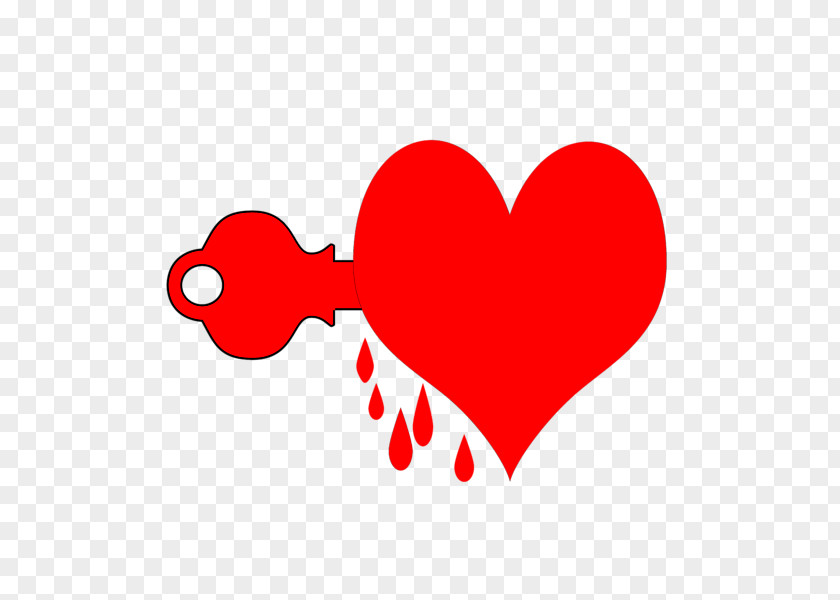 Heart Key Valentine's Day Line Clip Art PNG