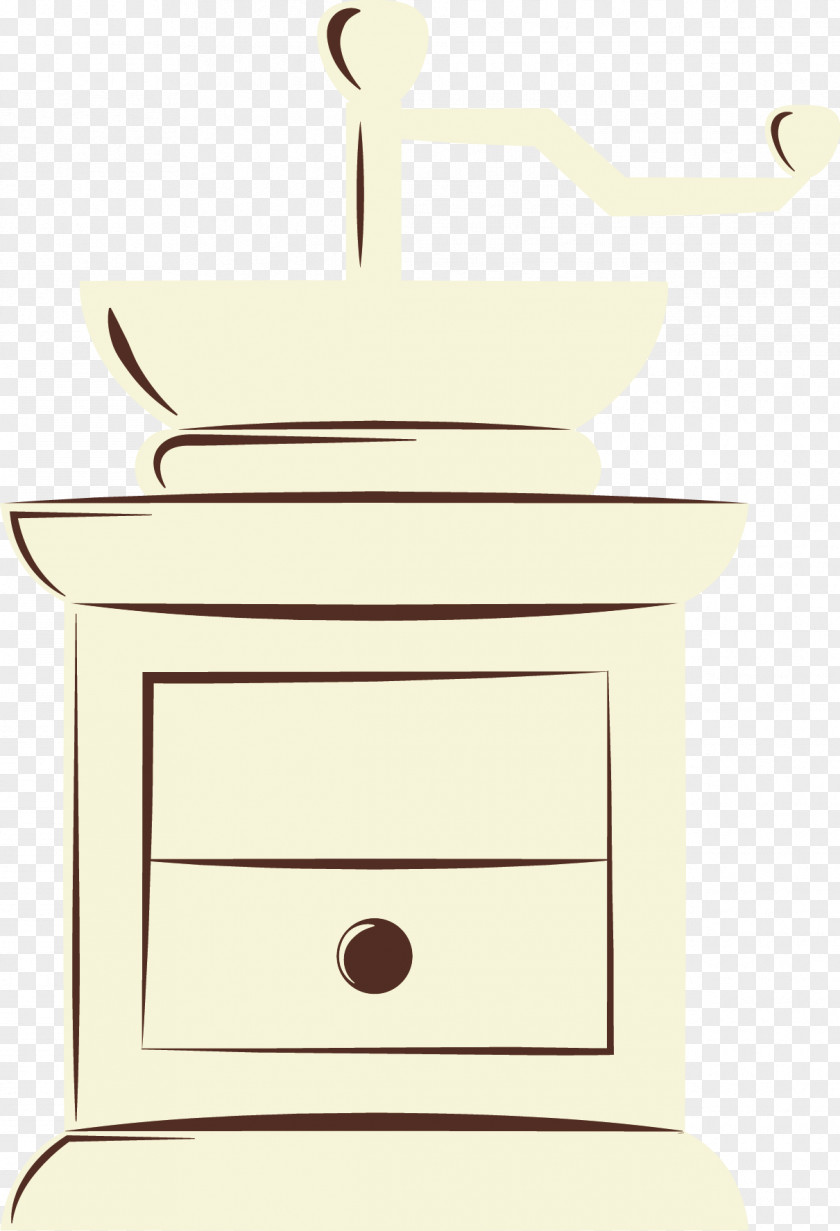 Painted Yellow Coffee Machine Pattern PNG
