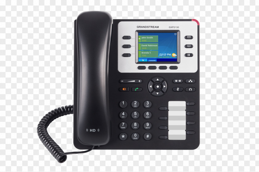 Business Grandstream Networks GXP2130 VoIP Phone Telephone System PNG