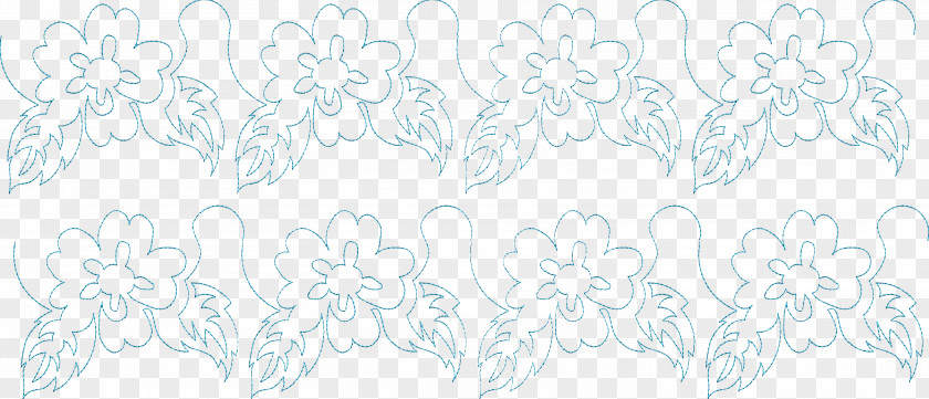 Embroidery Flower Line Art Visual Arts Cartoon Sketch PNG