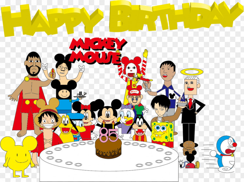 Mickey Mouse Birthday Minnie Oswald The Lucky Rabbit Walt Disney Company Clip Art PNG