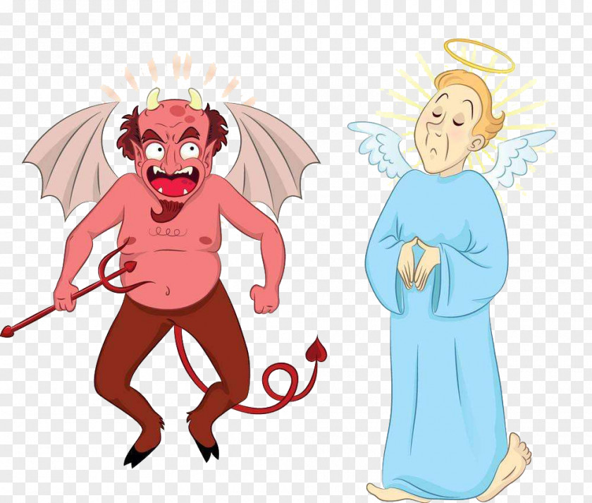 Satan And Angel Devil Stock Illustration PNG