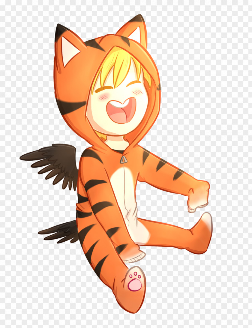 Tiger Whiskers Kitten Cat Onesie PNG