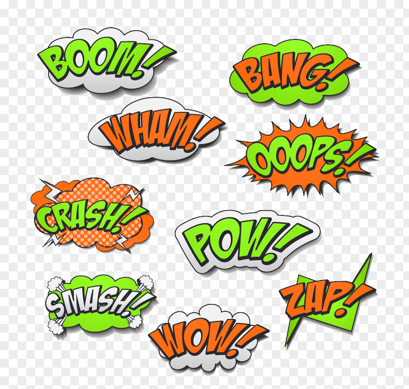 Comic Style Language PNG