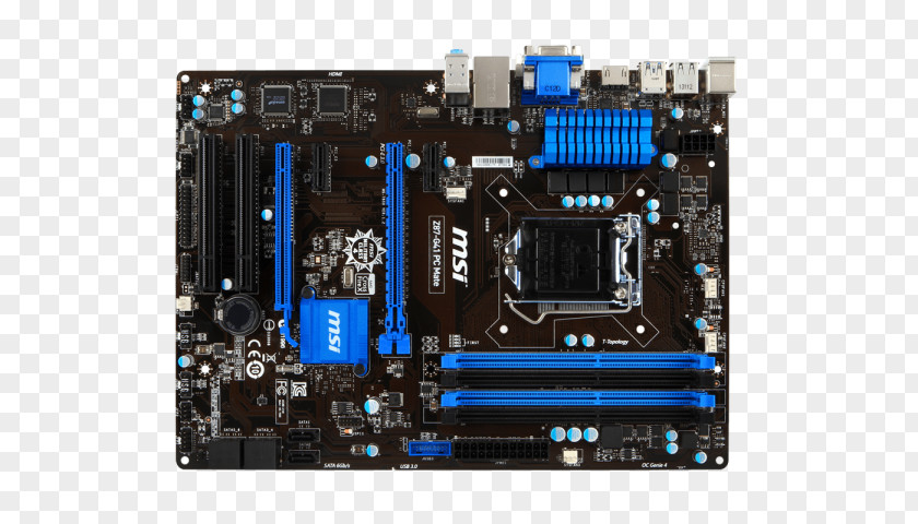 Intel LGA 1150 Motherboard ATX MSI PNG