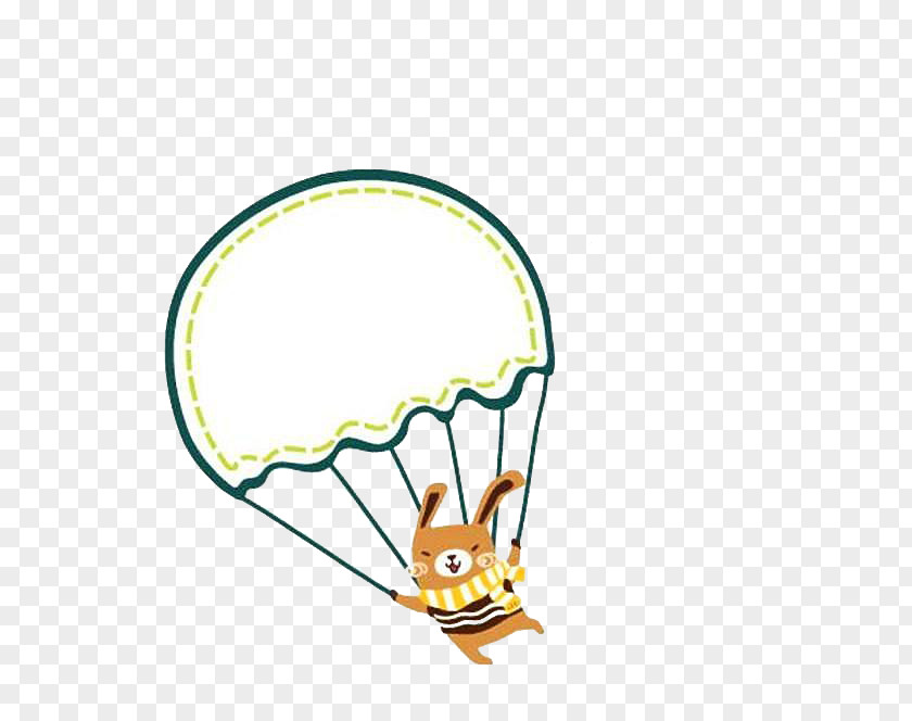 Parachute Cartoon Illustration PNG