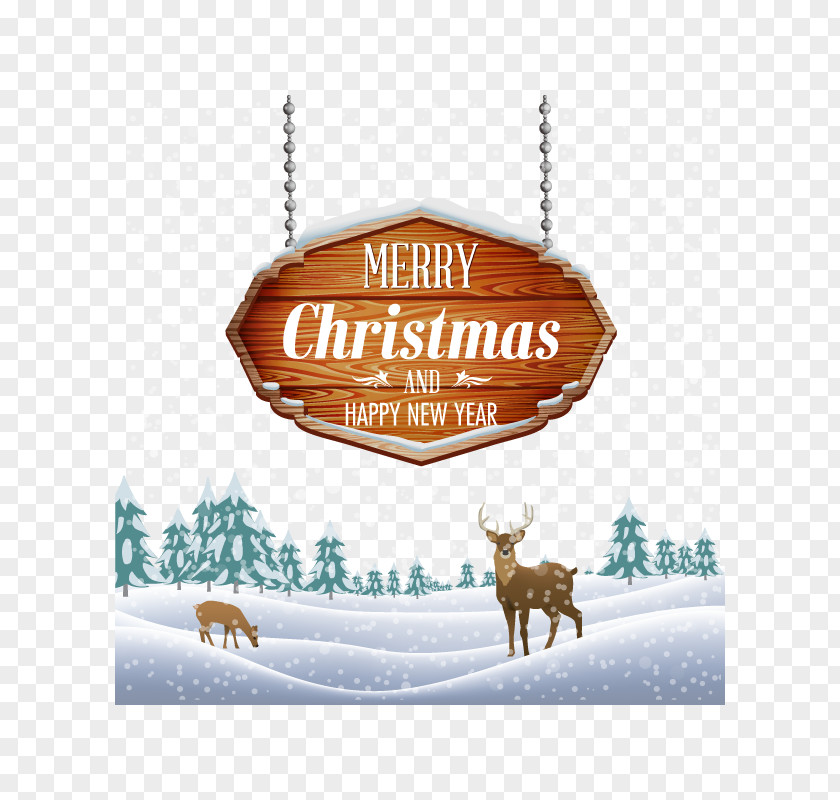 Vector Christmas Tag PNG