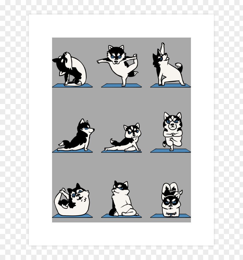 T-shirt TeePublic Original Penguin Siberian Husky Yoga PNG