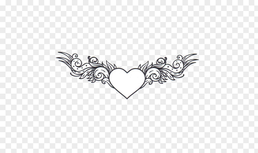 Temporary Tattoos Heart Shape Tattoo Pattern PNG