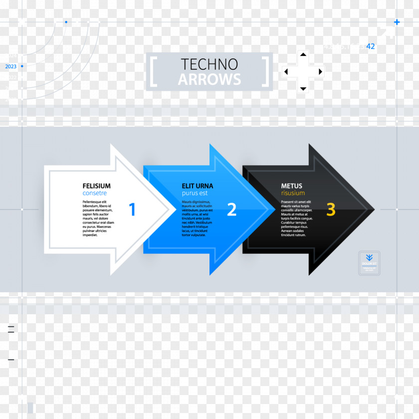 Vector PPT Arrow Diagram Chart PNG