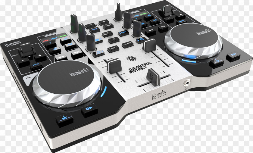Hercules DJControl Instinct S Series DJ Controller Disc Jockey Audio PNG