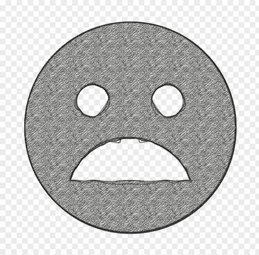 Metal Smile Mood Icon Sad Solid PNG