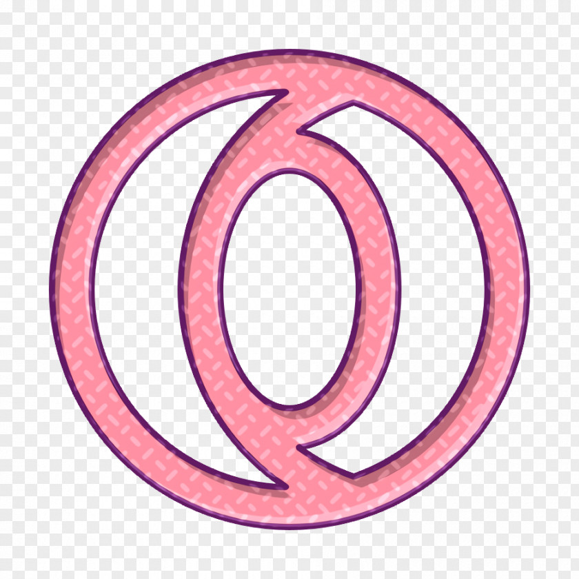 Opera Icon Social Media Outline PNG