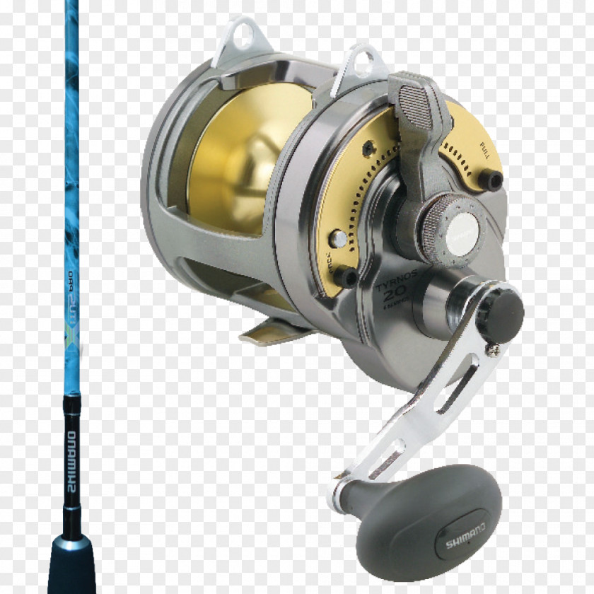 Fishing Shimano Tyrnos II Lever Drag Reel Reels Rods PNG