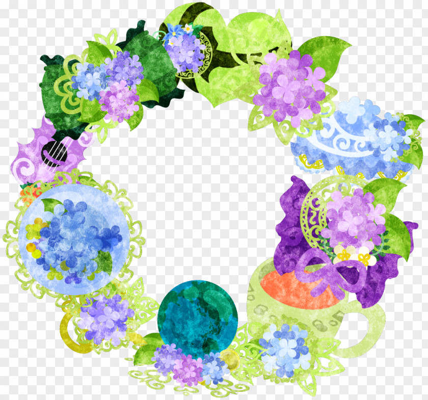 Hydrangeas Floral Design French Hydrangea Illustration Vector Graphics Image PNG