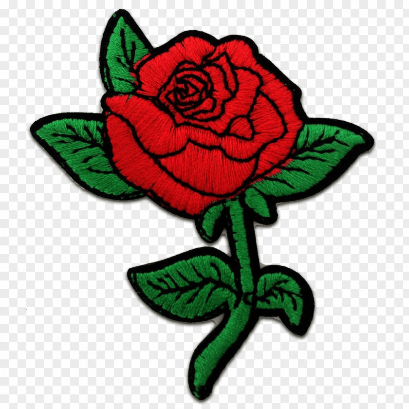 Rose Embroidered Patch Iron-on Embroidery Clothing PNG