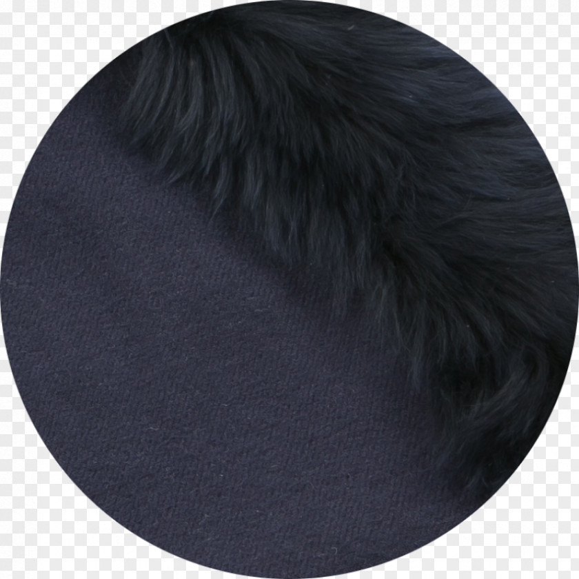 Fur Scarf Black M PNG