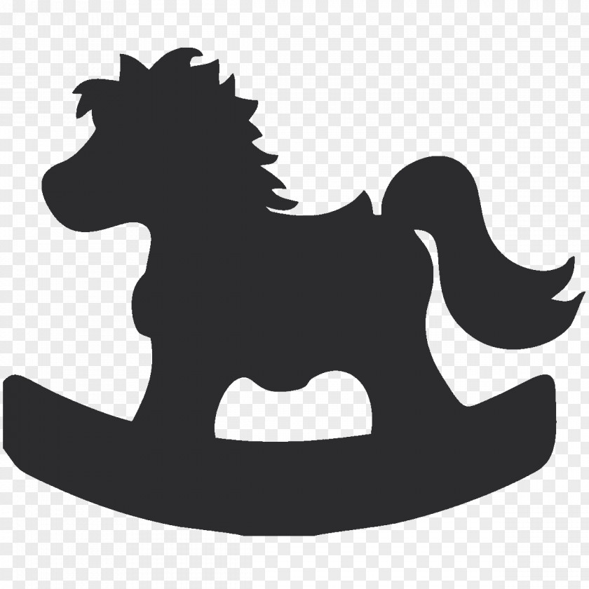 Horse Rocking Silhouette Clip Art PNG