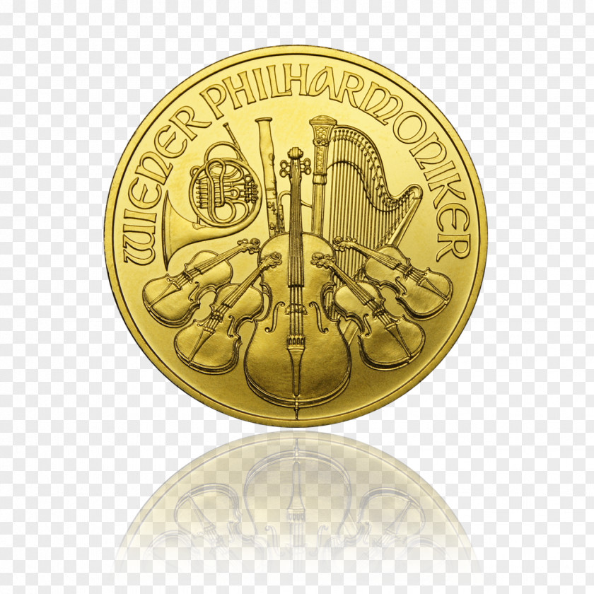 Lakshmi Gold Coin Austrian Silver Vienna Philharmonic Bullion PNG