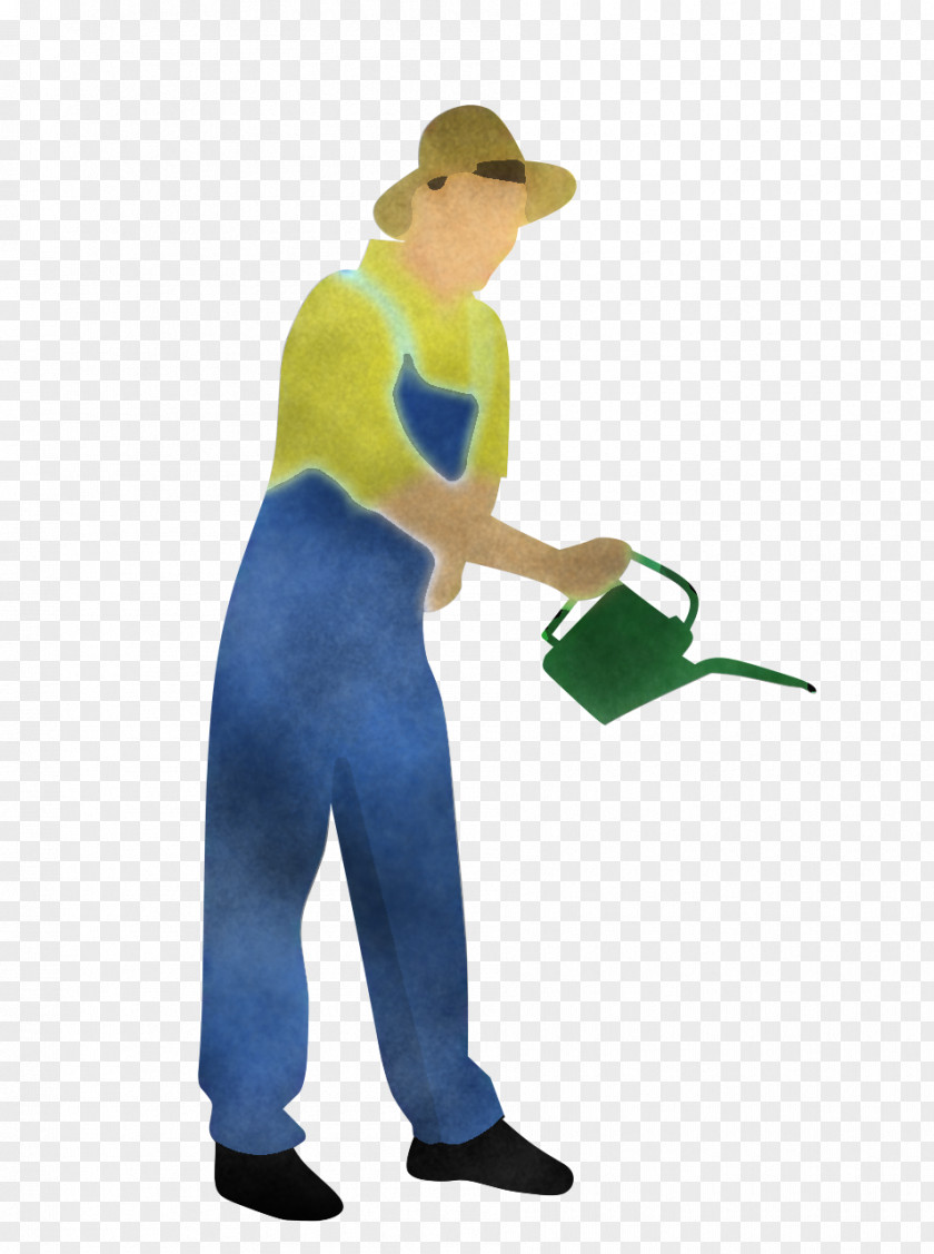 Standing Arm Cleaner Gardener Paint Roller PNG