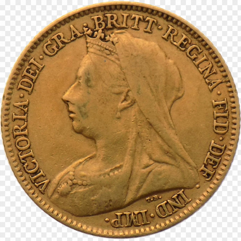 United Kingdom Sovereign Gold Coin PNG