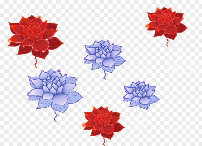 Vector Lotus Painting Designer PNG