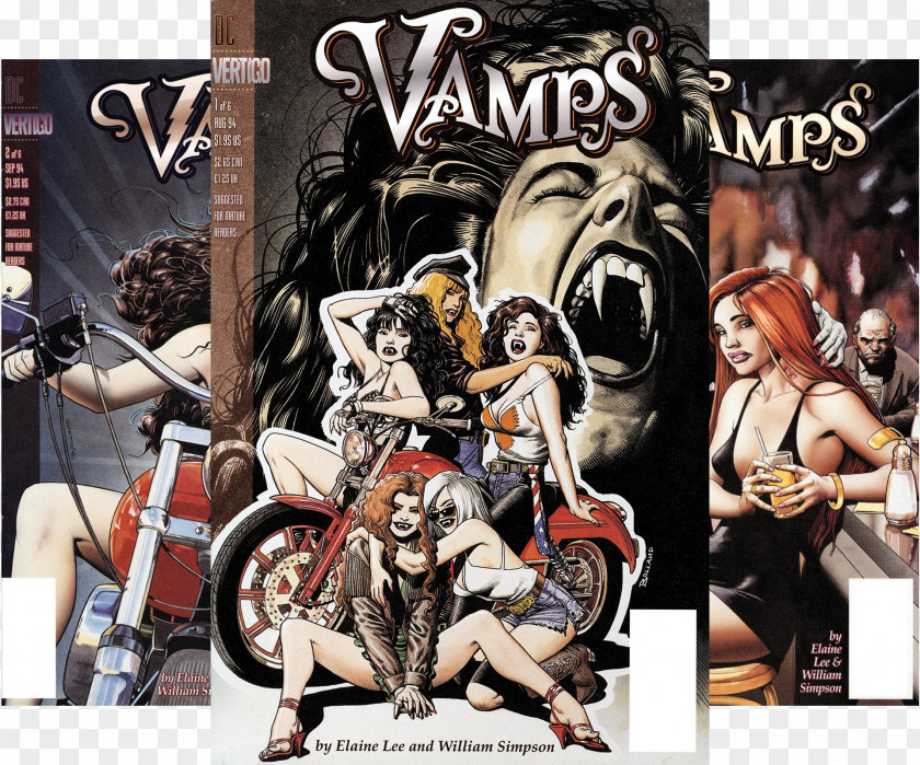 Dc Comics Vamps Comic Book Vertigo Limited Series PNG